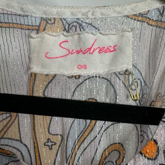 Sundress Livy Wrap Dress Women's Cover Up in Marbella Havana One Size OS - Picture 5 of 6